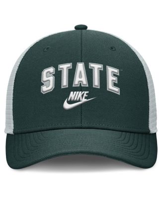 Men's Green/Gray Michigan State Spartans Legacy Arch Rise Performance Trucker Adjustable Hat