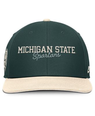 Men's Green/Cream Michigan State Spartans Pro Legacy Script Snapback Hat