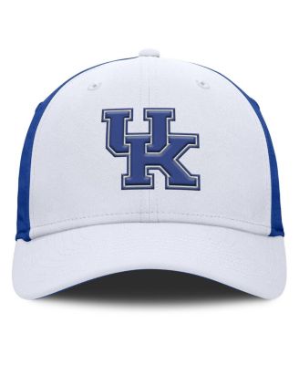 Men's White/Royal Kentucky Wildcats 2025 Sideline Rise Local Performance Flex Hat