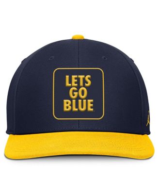 Men's Navy/Maize Michigan Wolverines 2025 Sideline Campus Pro Local Snapback Hat