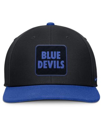 Men's Black/Royal Duke Blue Devils 2025 Sideline Campus Pro Local Snapback Hat
