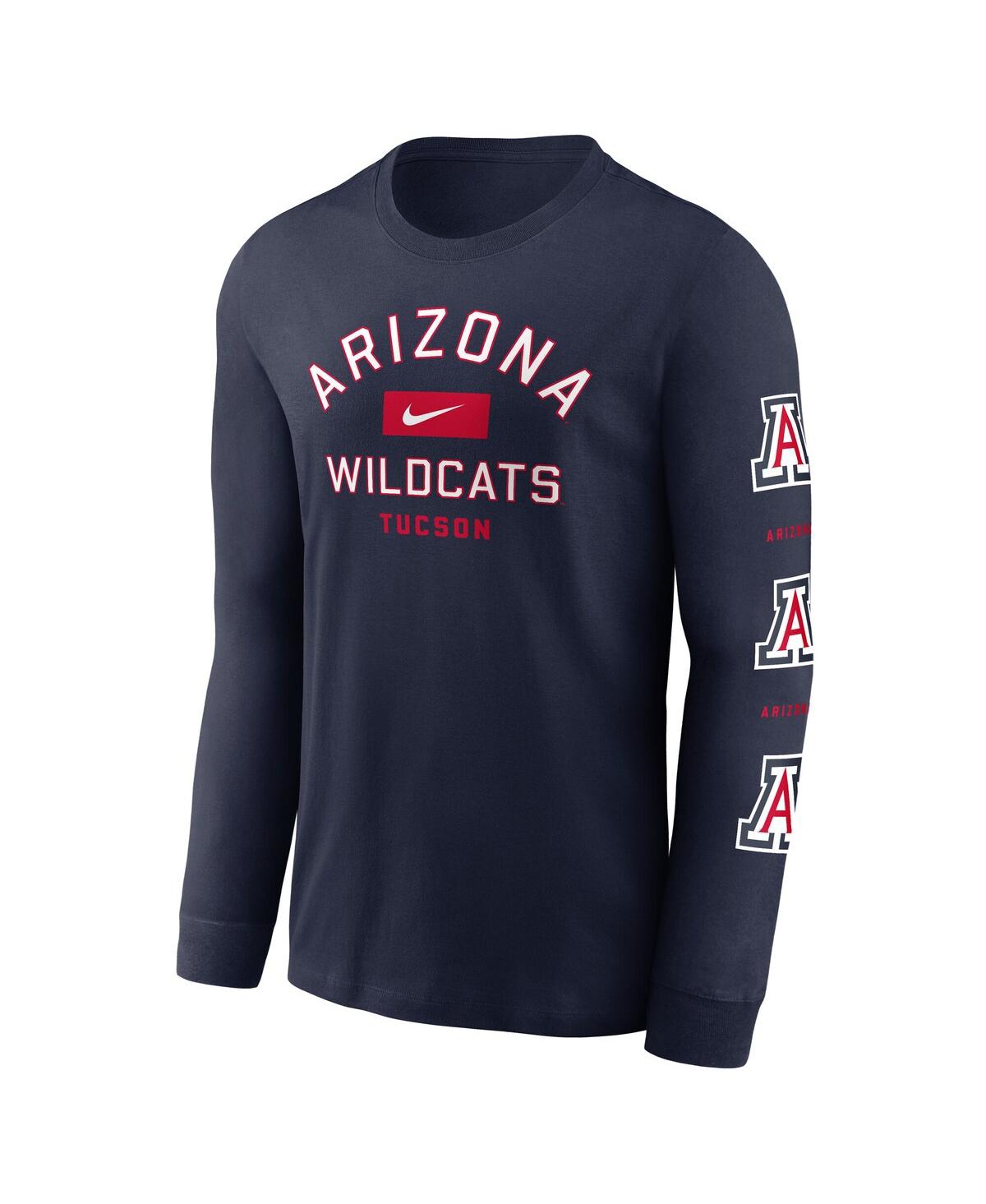 Nike Navy Arizona Wildcats Classic Location Long Sleeve T-shirt In Blue
