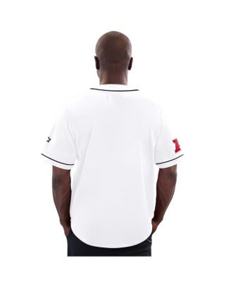 Men's White Pittsburgh Steelers Relay Full-Button Baseball Jersey