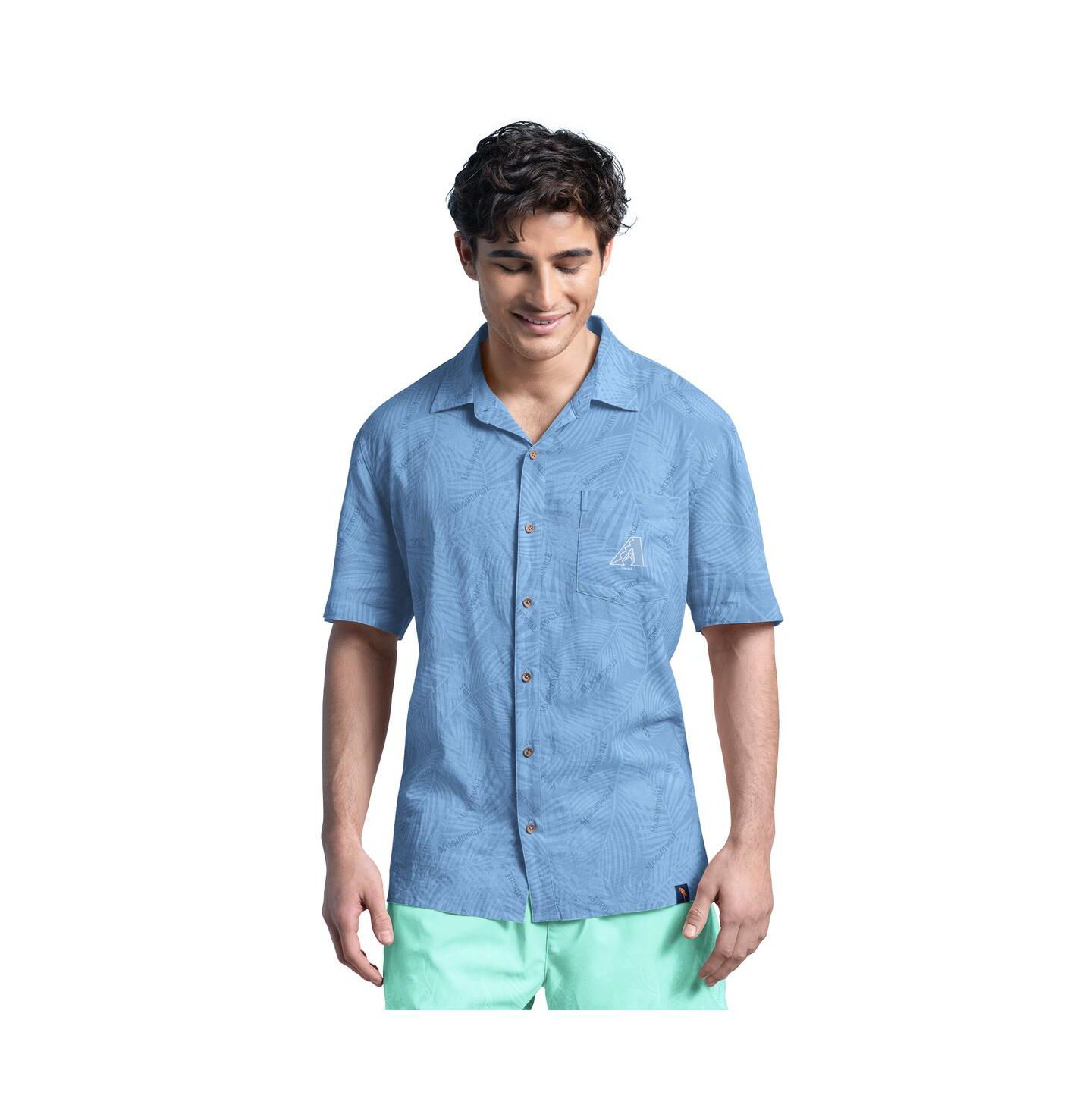 Мужская рубашка Margaritaville Blue Arizona Diamondbacks Linen Party Button-Up — фото 1