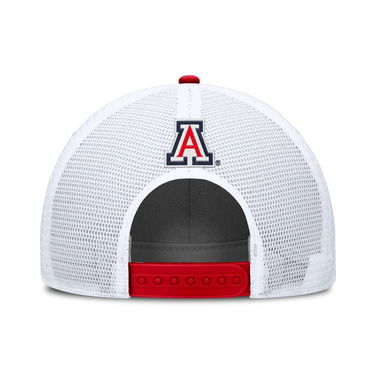 Мужская кепка Nike Red/White Arizona Wildcats 2025 On-Field Rise Patch Trucker Adjustable Hat — фото 4