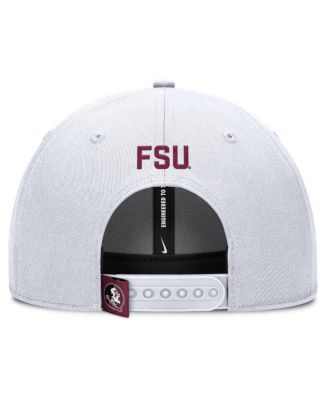 Men's White Florida State Seminoles 2025 On-Field Rise Performance Adjustable Hat