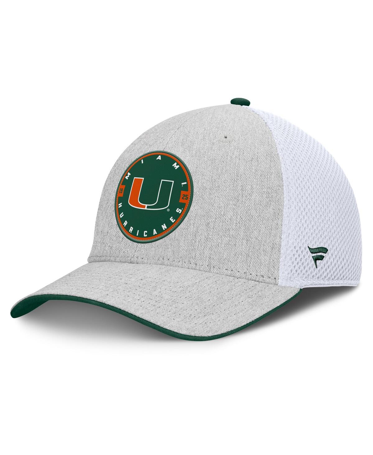 Fanatics Men's Heather Gray Miami Hurricanes Trigger Flex Hat In Gray