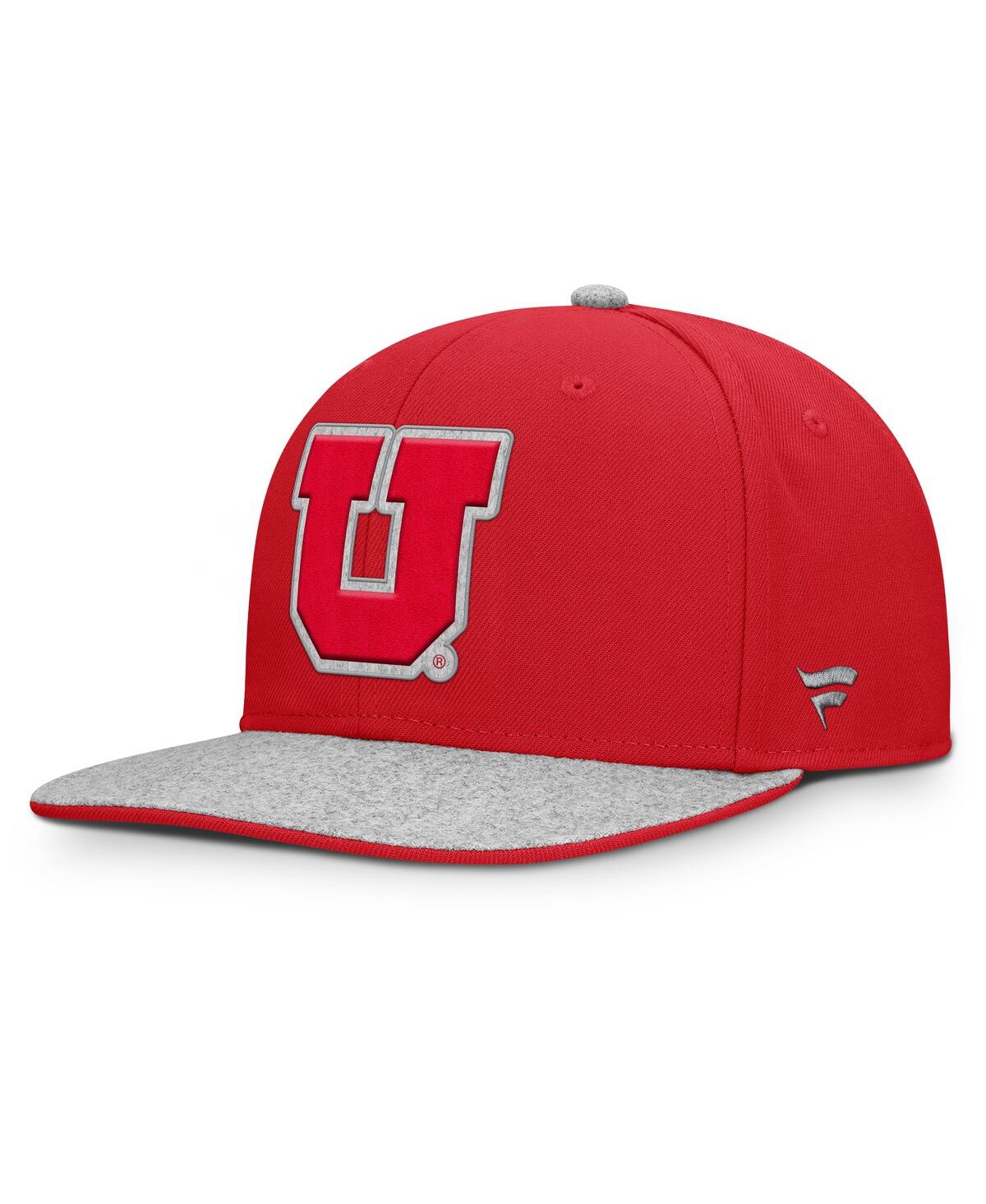 Men's Red Utah Utes Loden Snapback Hat - Red
