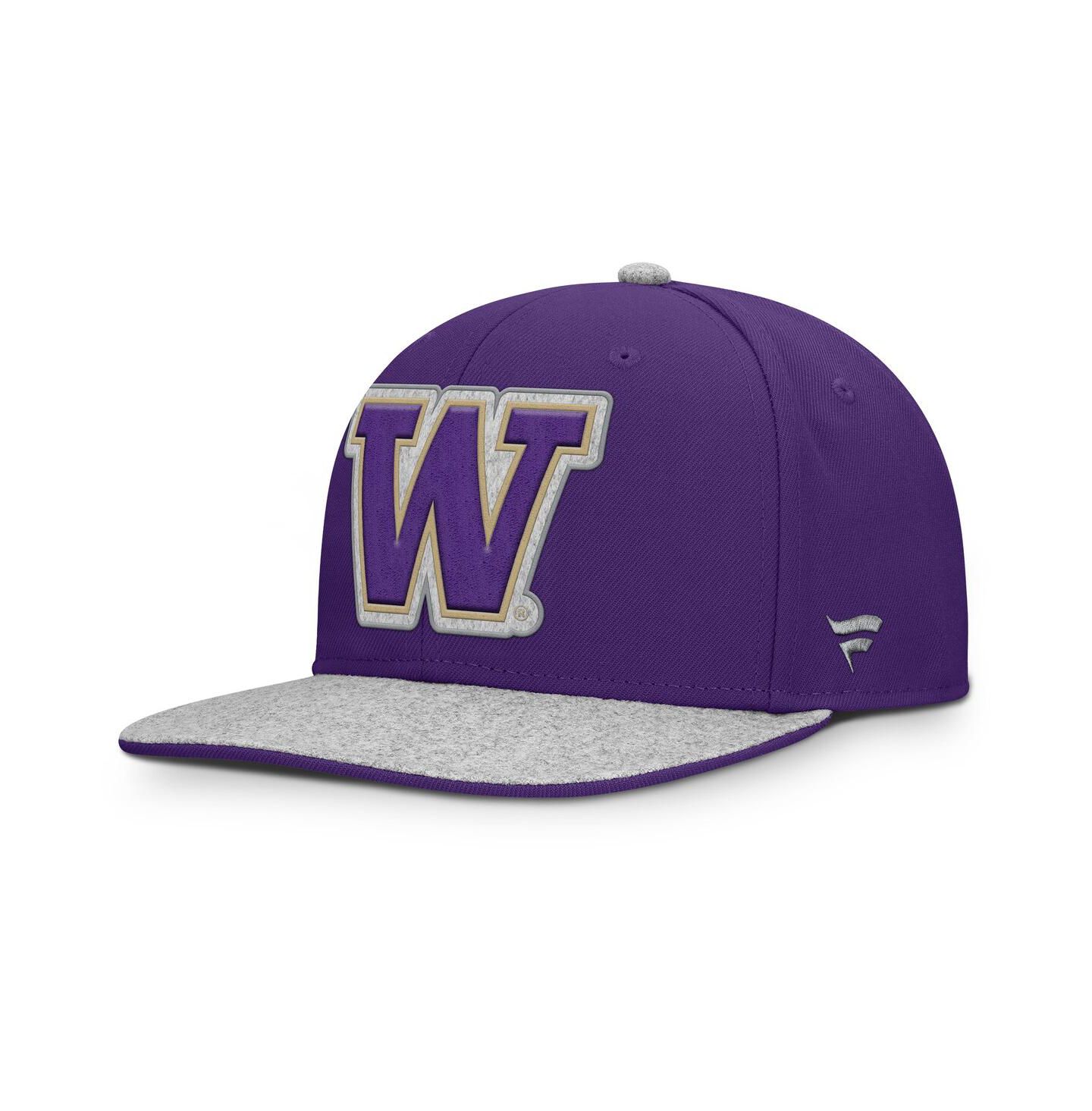 Мужская кепка Fanatics Purple Washington Huskies Loden Snapback Hat — фото 1