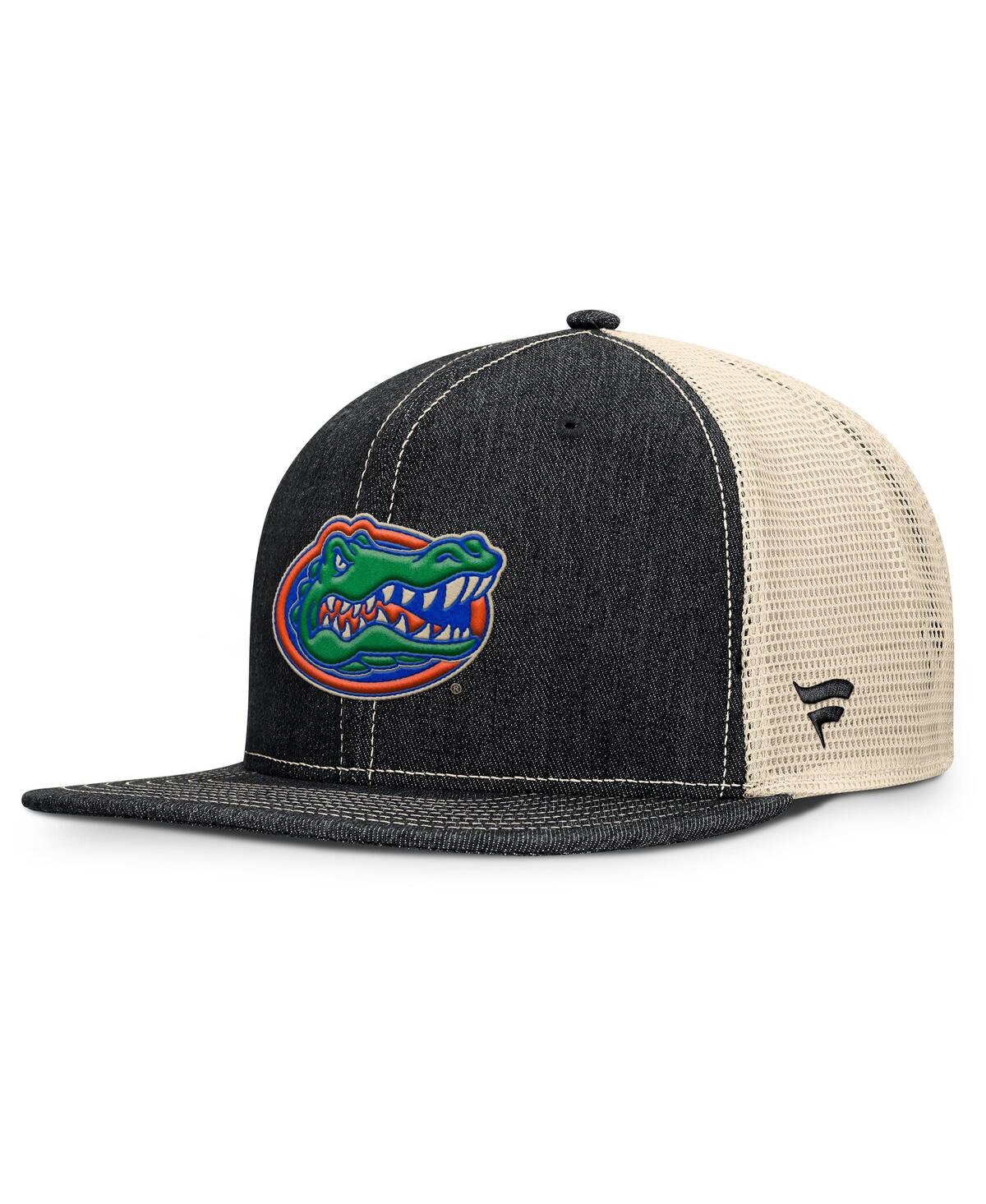 Fanatics Men's Black/natural Florida Gators Legend Trucker Snapback Hat In Multi