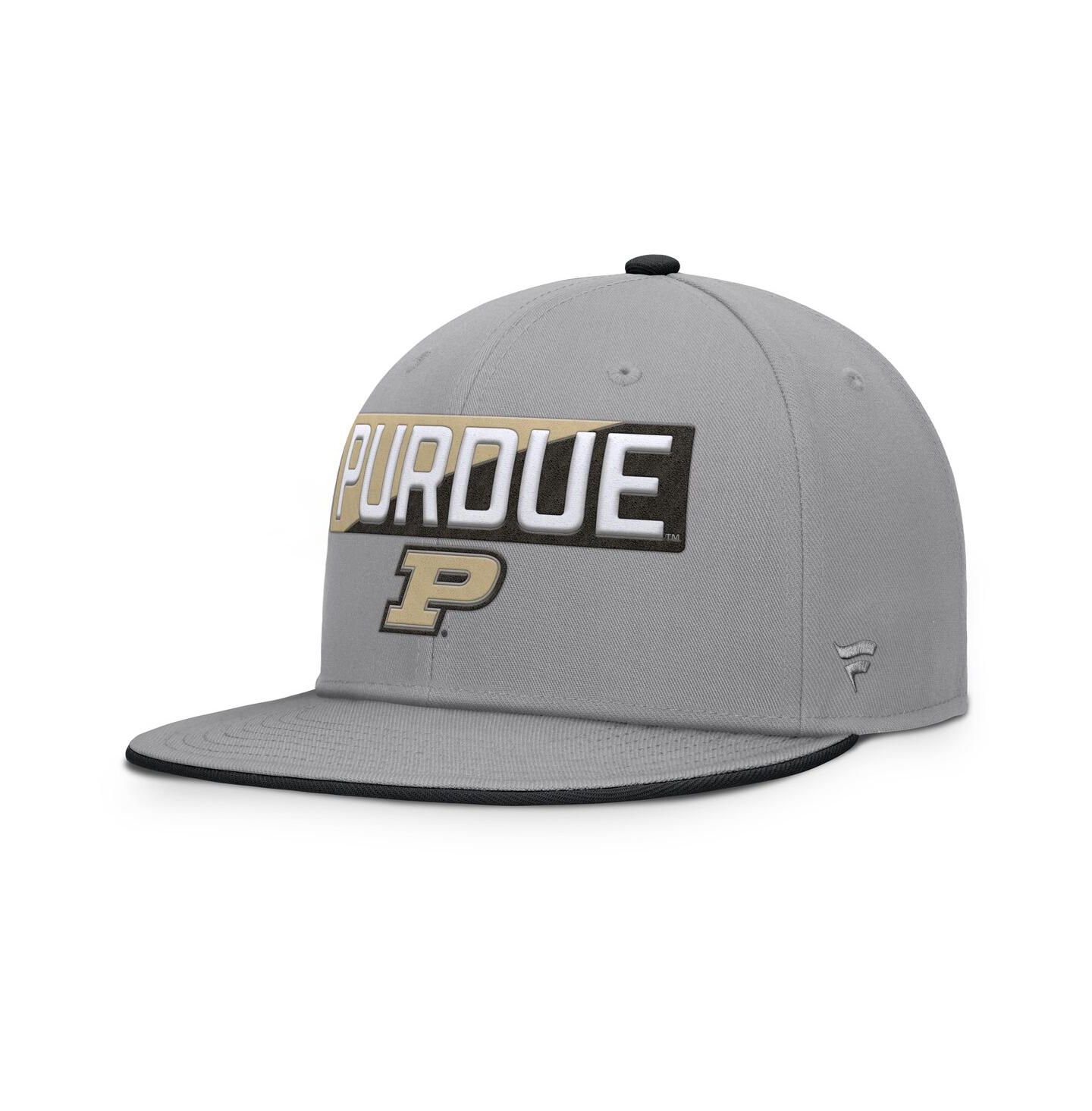 Мужские головные уборы Fanatics Gray Purdue Boilermakers Duo Snapback Hat — фото 1