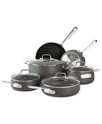 HA1 Hard Anodized Nonstick Cookware Set, 10 piece Set