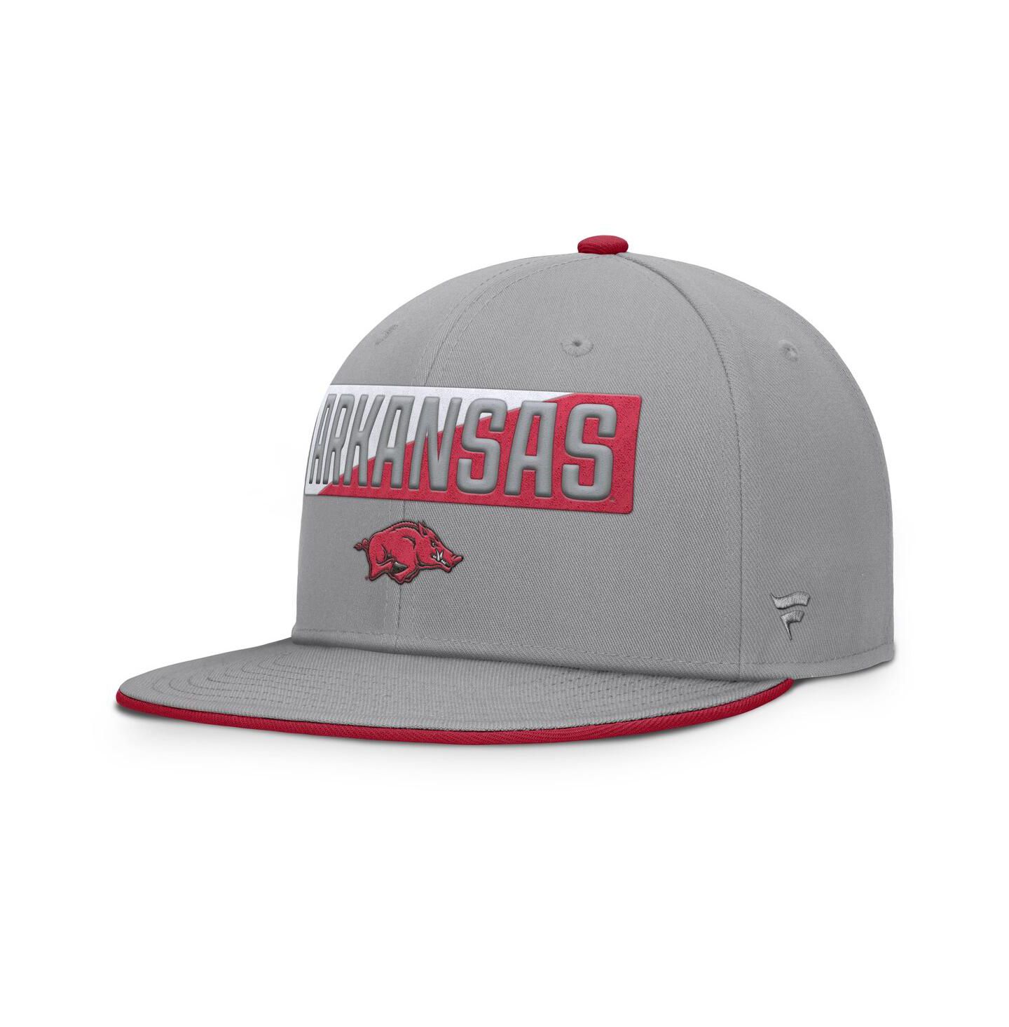 Мужские головные уборы Fanatics Gray Arkansas Razorbacks Duo Snapback Hat — фото 1