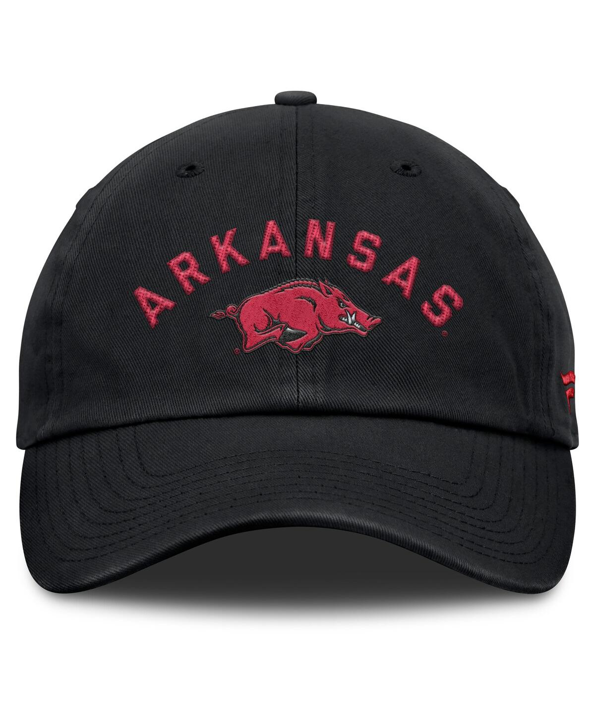 Fanatics Men's Black Arkansas Razorbacks Myth Adjustable Hat In Black