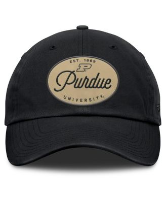 Women's Black Purdue Boilermakers Candid Adjustable Hat
