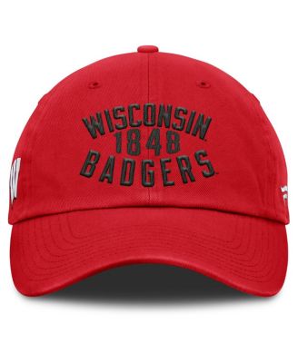 Men's Red Wisconsin Badgers Archer Adjustable Hat