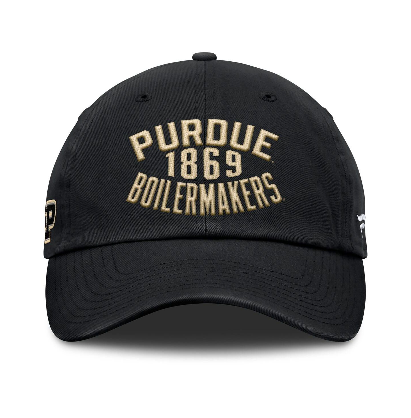 Мужская кепка Fanatics Black Purdue Boilermakers Archer Adjustable Hat — фото 2