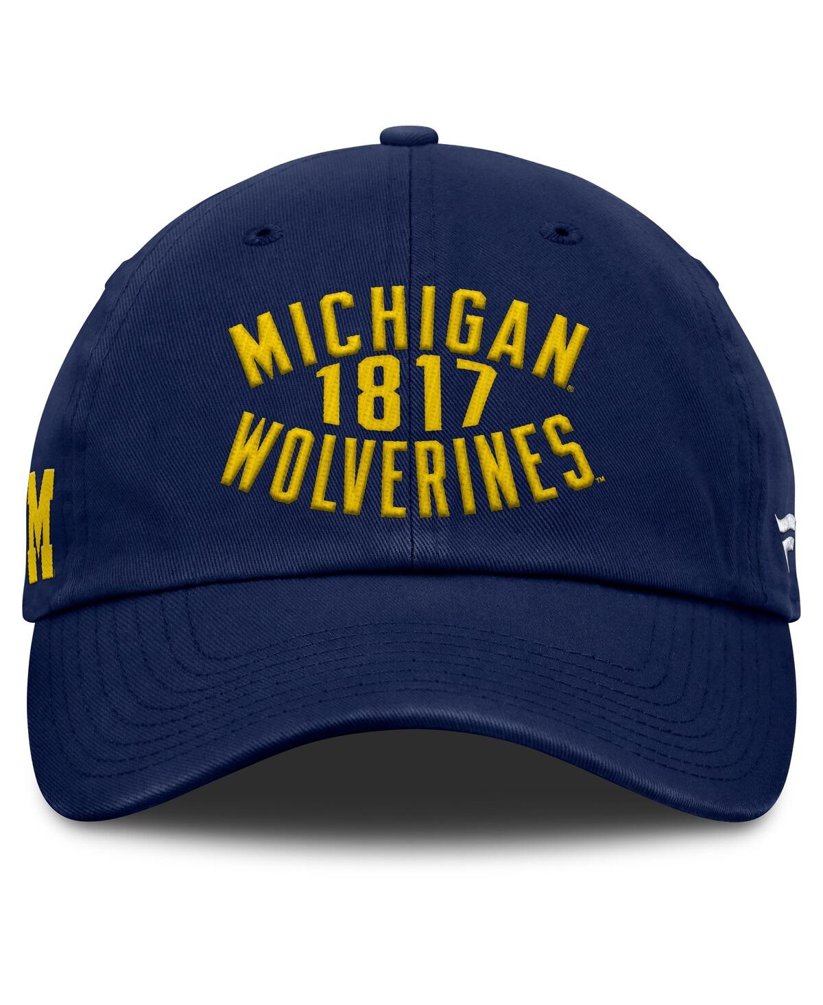Fanatics Men's Navy Michigan Wolverines Archer Adjustable Hat In Blue