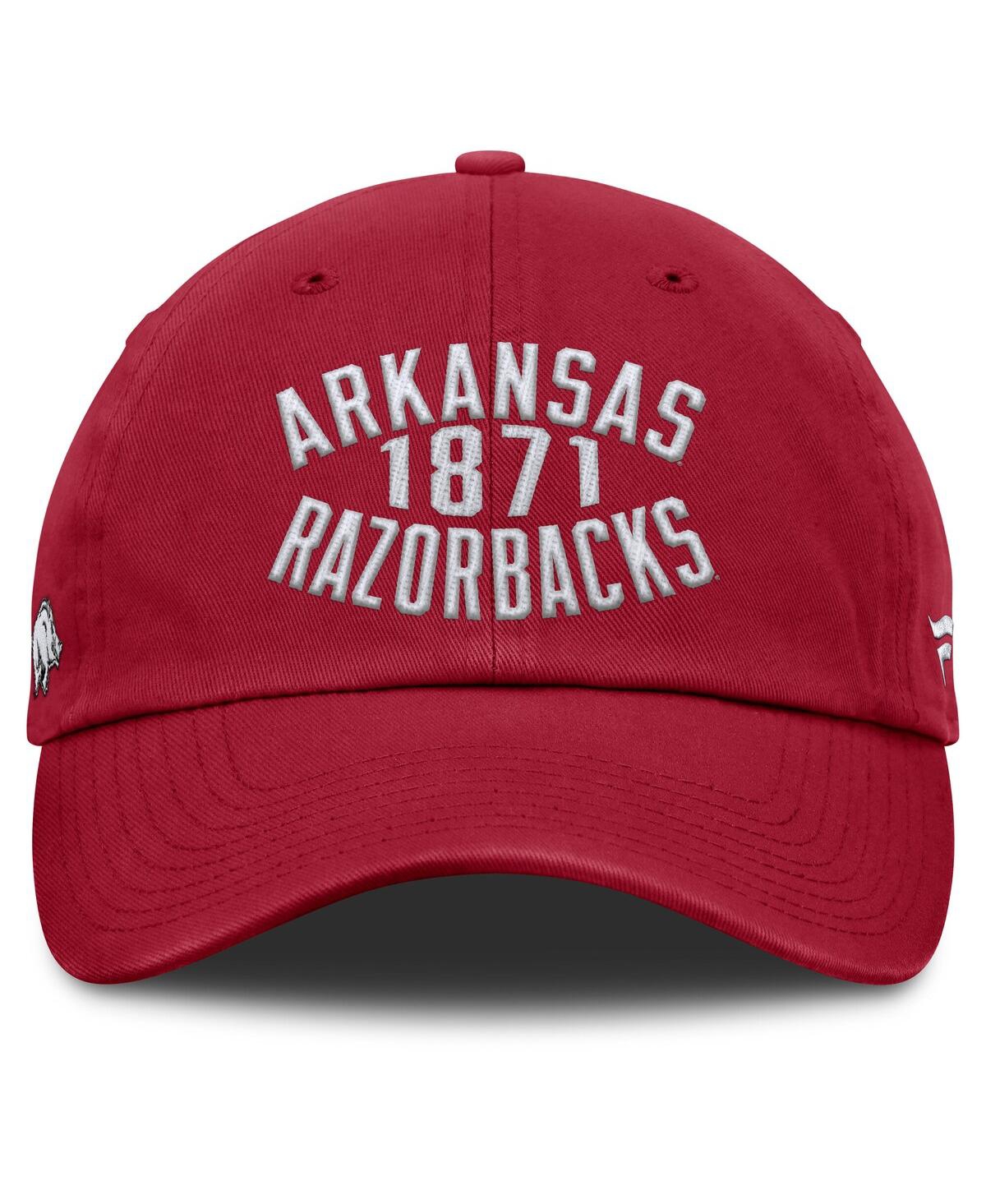 Fanatics Men's Cardinal Arkansas Razorbacks Archer Adjustable Hat In Red