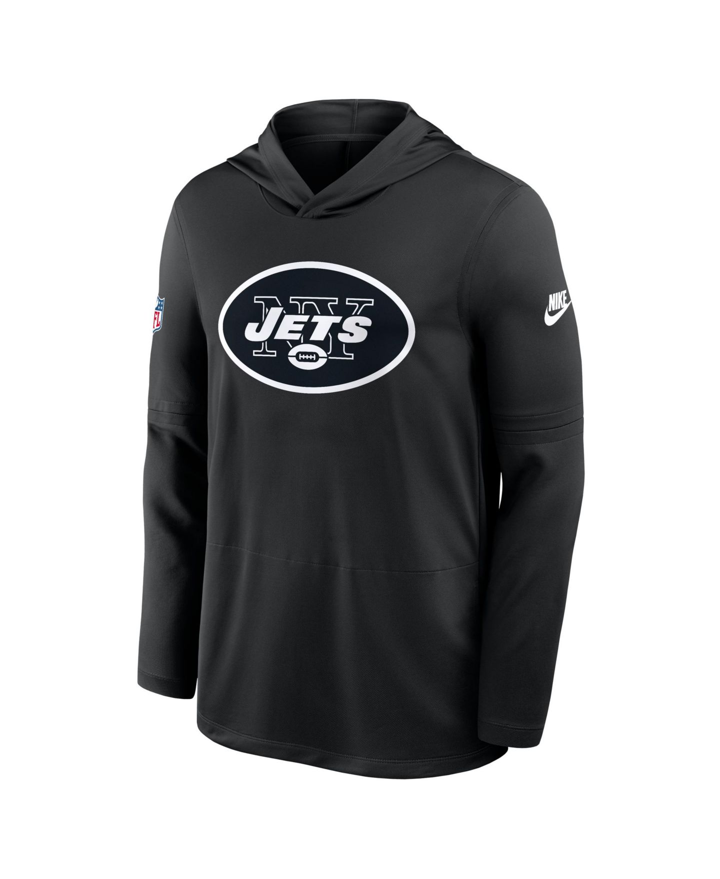 Мужские худи Nike Black New York Jets Alt Pack Pass Accuracy Performance Long Sleeve T-Shirt — фото 2