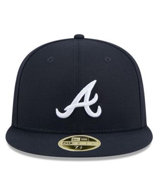 Men's Navy Atlanta Braves Baseball Hall of Fame 59FIFTY Fitted Hat