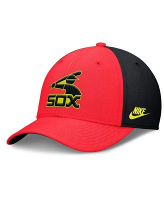 Nike - Men's Crimson/Black Chicago White Sox Neon 90s Rise SwooshFlex Hat