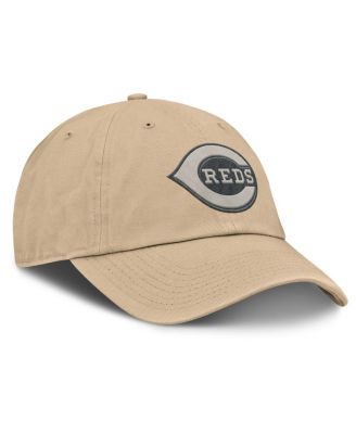 Men's Khaki Cincinnati Reds Club Adjustable Hat