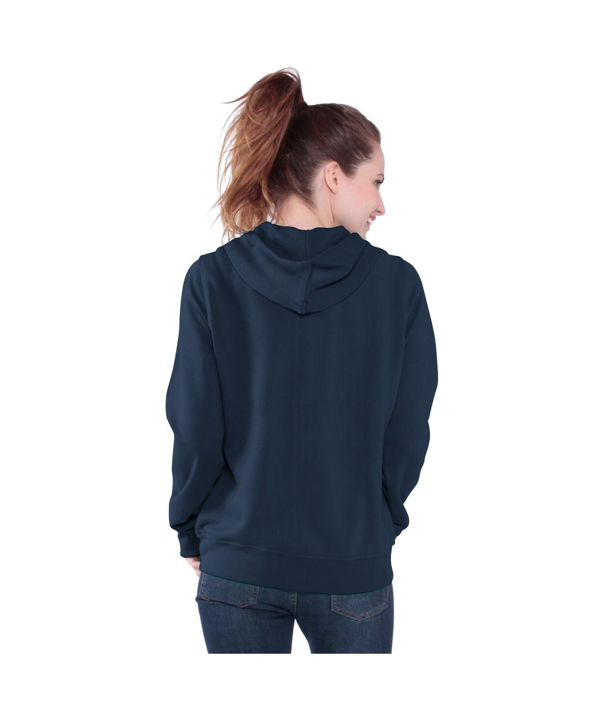 G-iii 4her By Carl Banks Navy Boston Red Sox Wild Cat Full-zip Hoodie In Blue