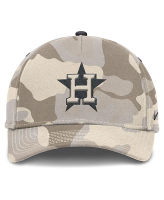 Men's Natural Houston Astros Camo Pack Rise Adjustable Hat