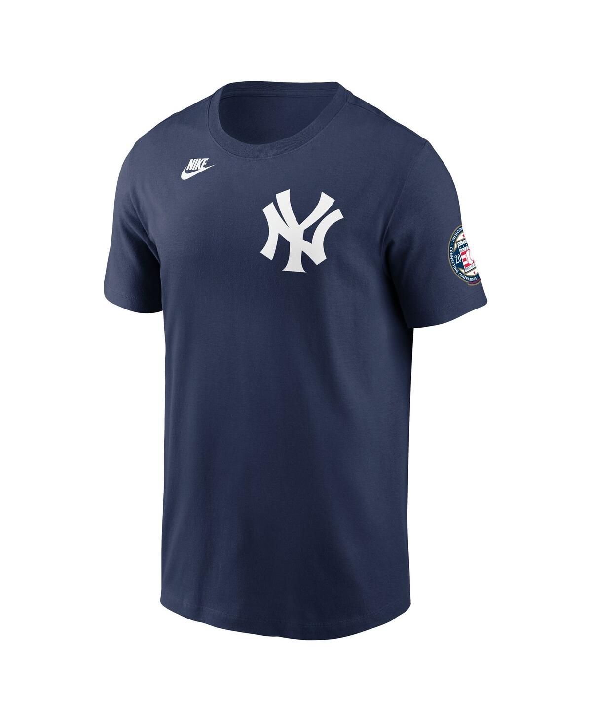 Nike Men's Cc Sabathia Navy New York Yankees 2025 Baseball Hall Of Fame Retired Name Number T-shirt In Blue