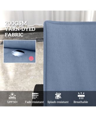 2PCS Chaise Lounge Chair Cushion, 76" x 23"