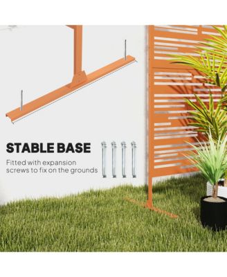 78" H x 48" W Metal Outdoor Privacy Screen,