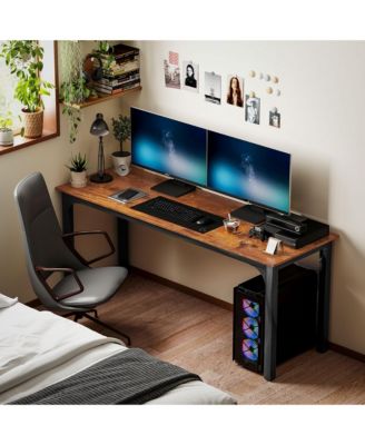 71" Computer Desk, Study Desk with Metal Legs,