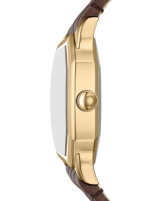 Women's Harlow Three-Hand Brown Croco Leather Watch, 27mm