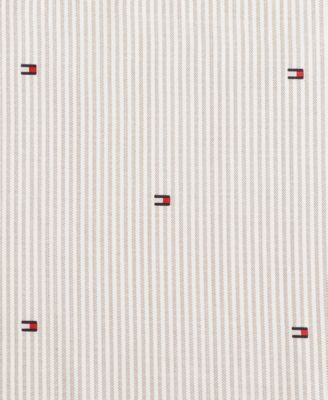 Ithaca Flag Stripe Cotton Percale 3-Piece Sheet Set, Twin