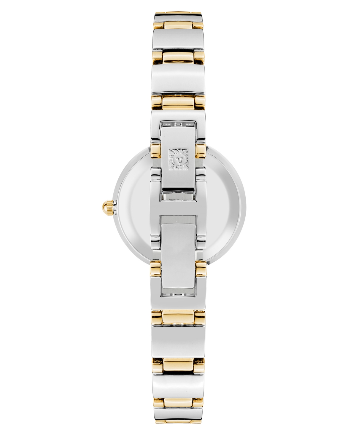 Anne Klein Women's Quartz Classic Gray And Two-tone Diamond Accented Bracelet Watch, 28mm In Gray