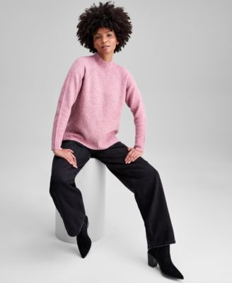 Women's Mock-Neck Long-Sleeve Sweater, Macy's Exclusive