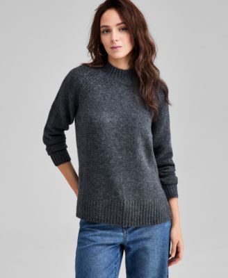Women's Mock-Neck Long-Sleeve Sweater, Macy's Exclusive