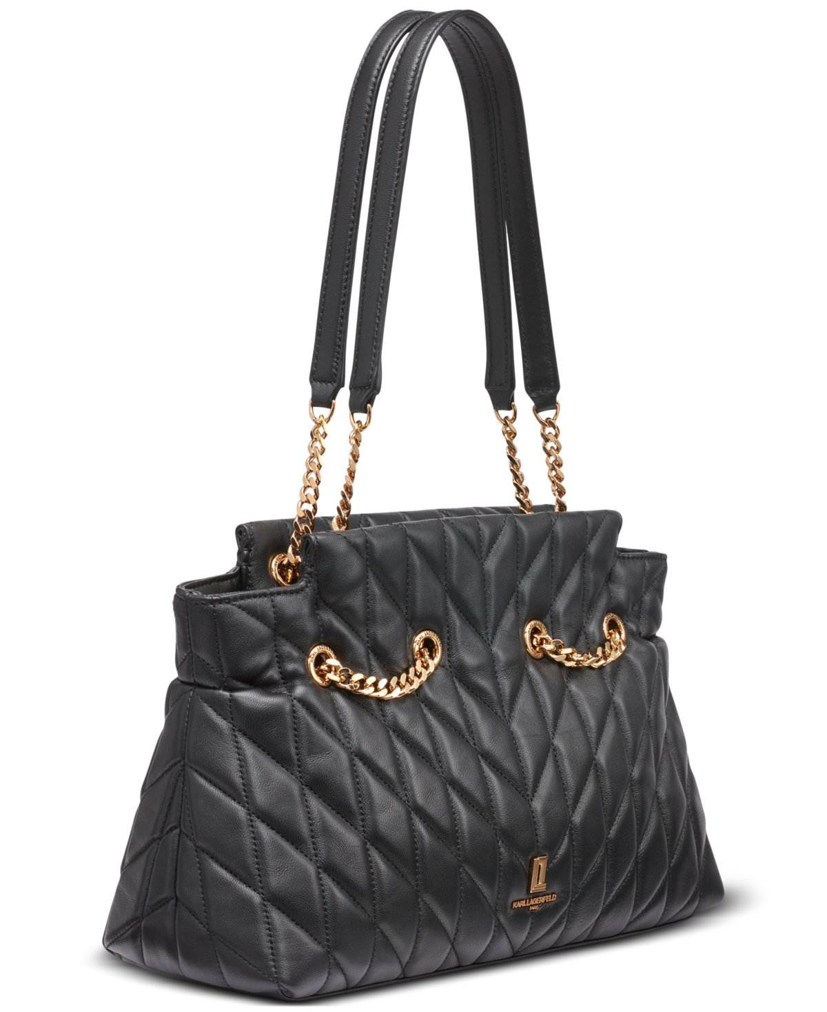 Karl Lagerfeld Paris Lafayette Medium Leather Satchel
