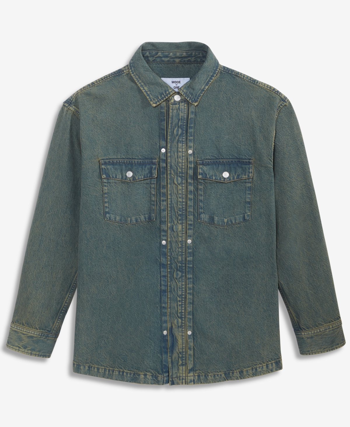Mode Of One Men's Denim Shirt Jacket, Macy's Exclusive In Blue
