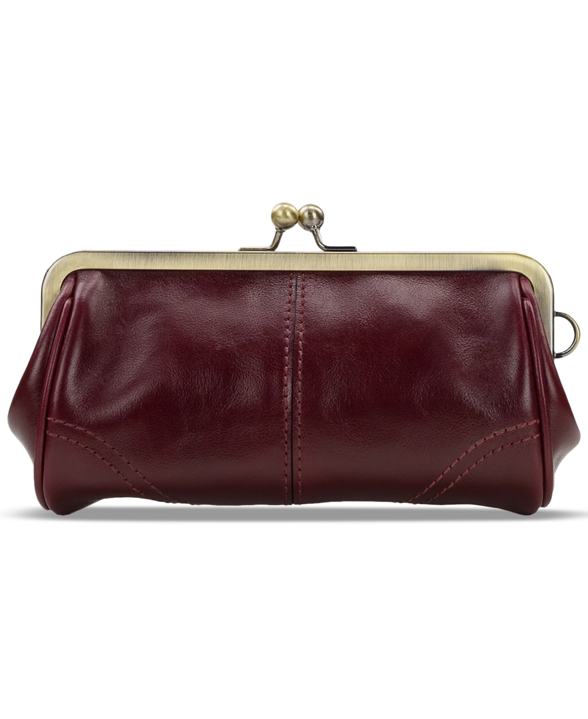Patricia Nash Renna Small Leather Wristlet In Burgundy