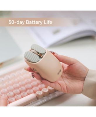 DOT Foundation Mechanical Keyboard with Milk Tea Mouse – 75% Rechargeable Hot-swappable Keyboard with Multi-Connection Modes