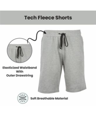 Women's Loose Fit Tech Fleece Performance Shorts With Heat Seal Zipper Pocket