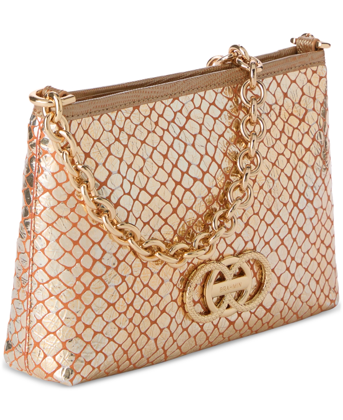 Brahmin Mod Small Leather Chain Shoulder Bag