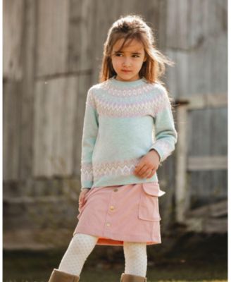 Girl Corduroy Skirt with Cargo Pockets Dusty Pink - Child