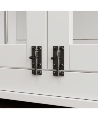 39" Furniture Dog Crate w/ Three Doors & board for Large Dogs