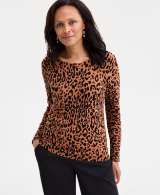 JM Collection - Women's Soft Spot Scoop-Neck Sweater