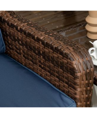 Patio Bistro Set, Rocking & 360° Rotation, Porch Furniture,