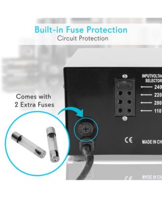 Step Up and Step Down Transformer - Power Supply Voltage Converter with USB Charge Port (500 Watt)