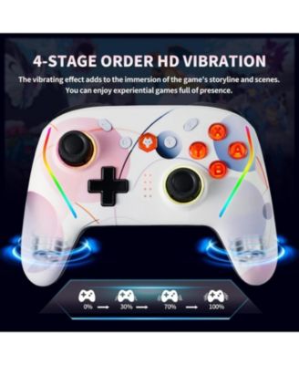 Wireless Switch 2 Pro Controller with Back Buttons, RGB 7-Color Light, 6-Axis Gyro, TURBO, One-Touch Start, Compatible with Switch, Android, iOS, PC